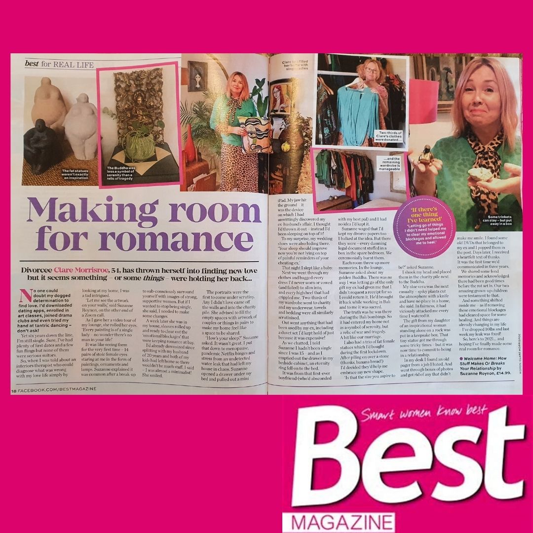Suzanne Roynon article by Clare Morrisroe Closer Magazine